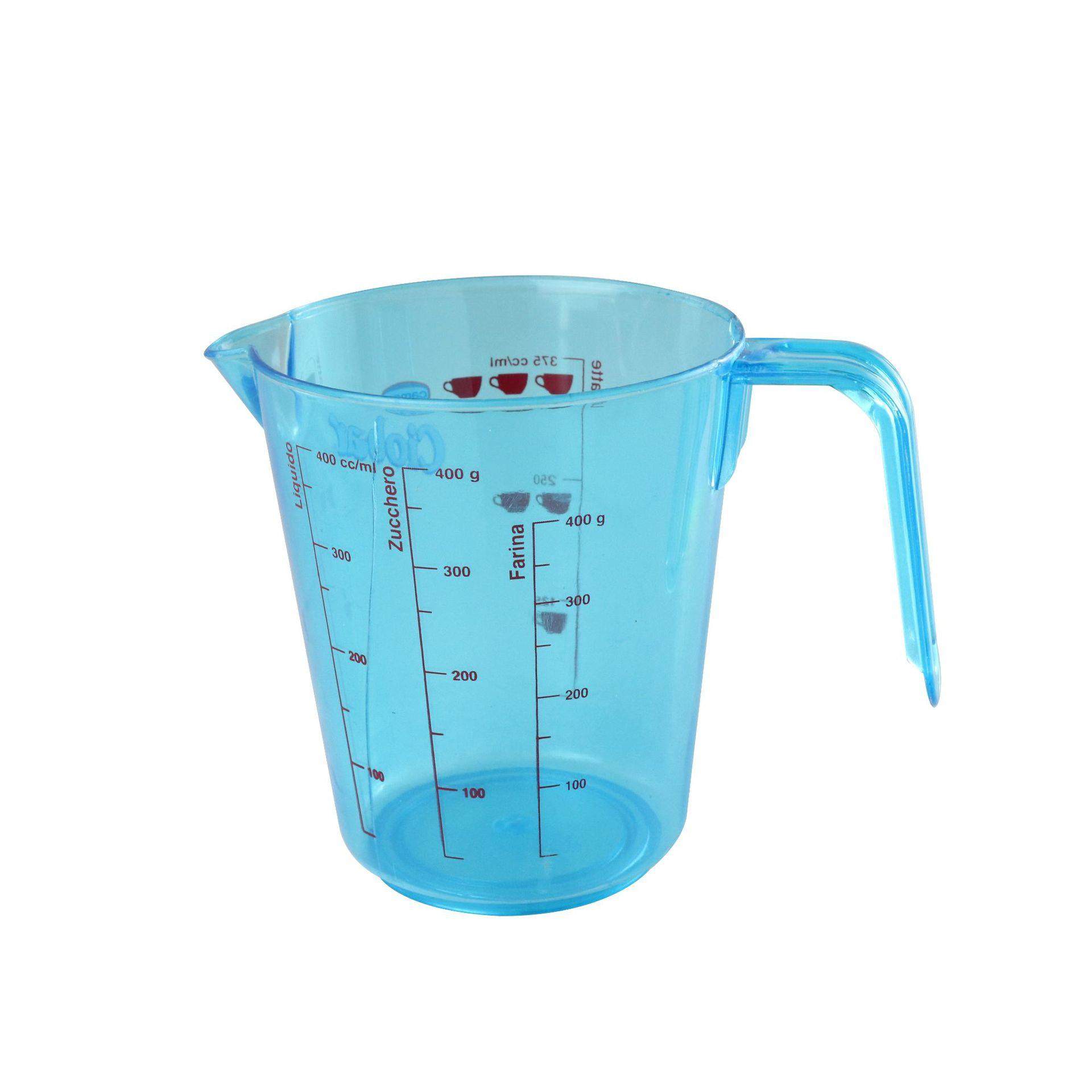 Plastic measuring cup with scale, comes with a lid, food-gra