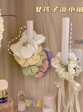 Wall-mounted multifunctional display rack for hair ties, hea