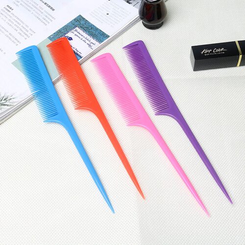 Colorful Long-Tail Beauty Hair Comb, Pointed Tail Detangli