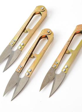 Cross-stitch Scissors U-shaped Scissors Yellow Thread Snips