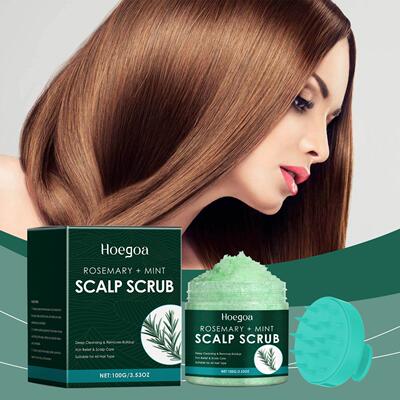 Hoegoa Scalp Scrub - Gentle Exfoliating Sea Salt Hair Cleans