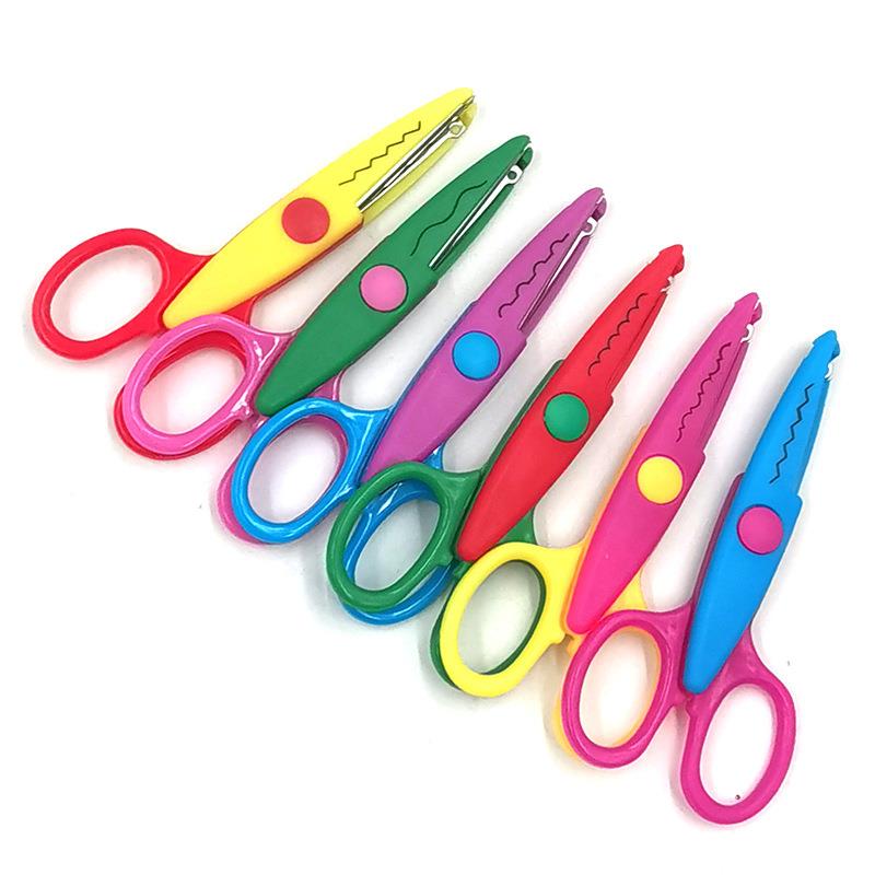 Children's Creative Safety Scissors for Paper Cutting, Fun E