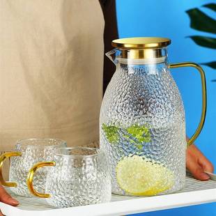 Water Lid resistin heat set with Jug Ice cup juice Tea Glass