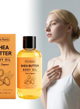 OCEAURA Shea Butter Body Oil, gently moisturizes the whole b
