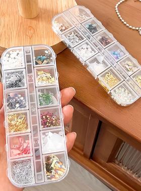 12-Grid Nail Art Tool Box, Long Storage Case for Accessories