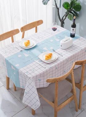 Home Dining Nordic Style Tablecloth Waterproof and Oil-Resis