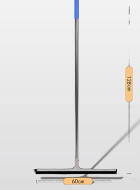 Large silicone water squeegee for floors, suitable for hotel