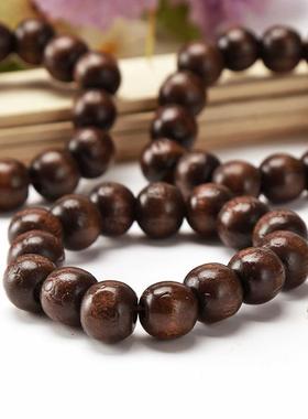 Buddhist prayer bead bracelets, carved wooden beads suitable