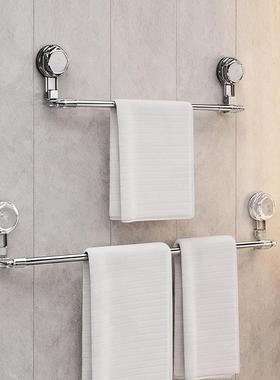 Suction Cup Towel Rack Bathroom No-Drill Shower Extendable T