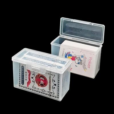 Plastic rectangular business card organizer, game card holde