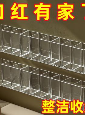 Wall-mounted compartmentalized box mirror cabinet for storag