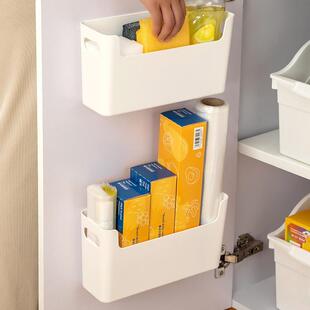 Wall-mounted kitchen cabinet door storage box, no drilling r