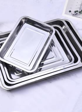 Stainless Steel Rectangular Trays in Various Sizes, Suitable