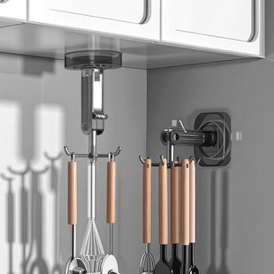 Kitchen Rotating Suction Cup Hook Wall-Mounted Storage Rack