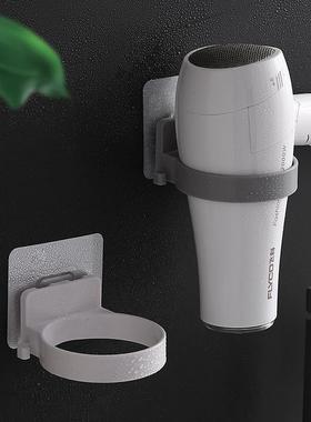 Home-use minimalist drill-free hair dryer holder, bathroom w
