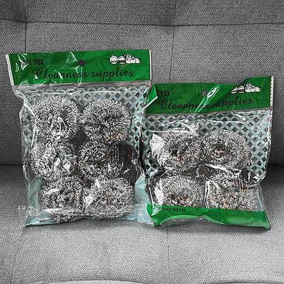 Kitchen Steel Wool Cleaning Balls, Pot and Dish Scrubbing Br