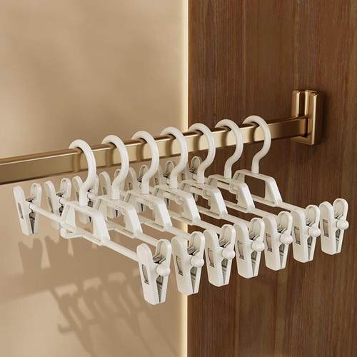 Pants hanger clips, non-slip and mark-free clothing hangers
