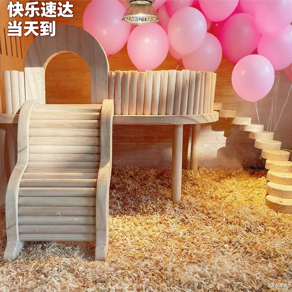蘆丁雞造景用品平臺木桌倉平臺