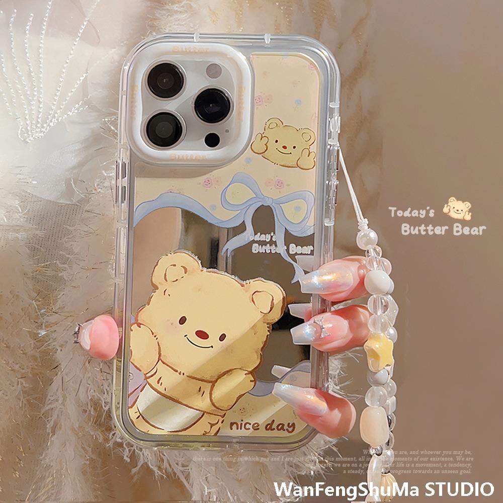 奶萌托腮小熊iPhone17Pro手机壳