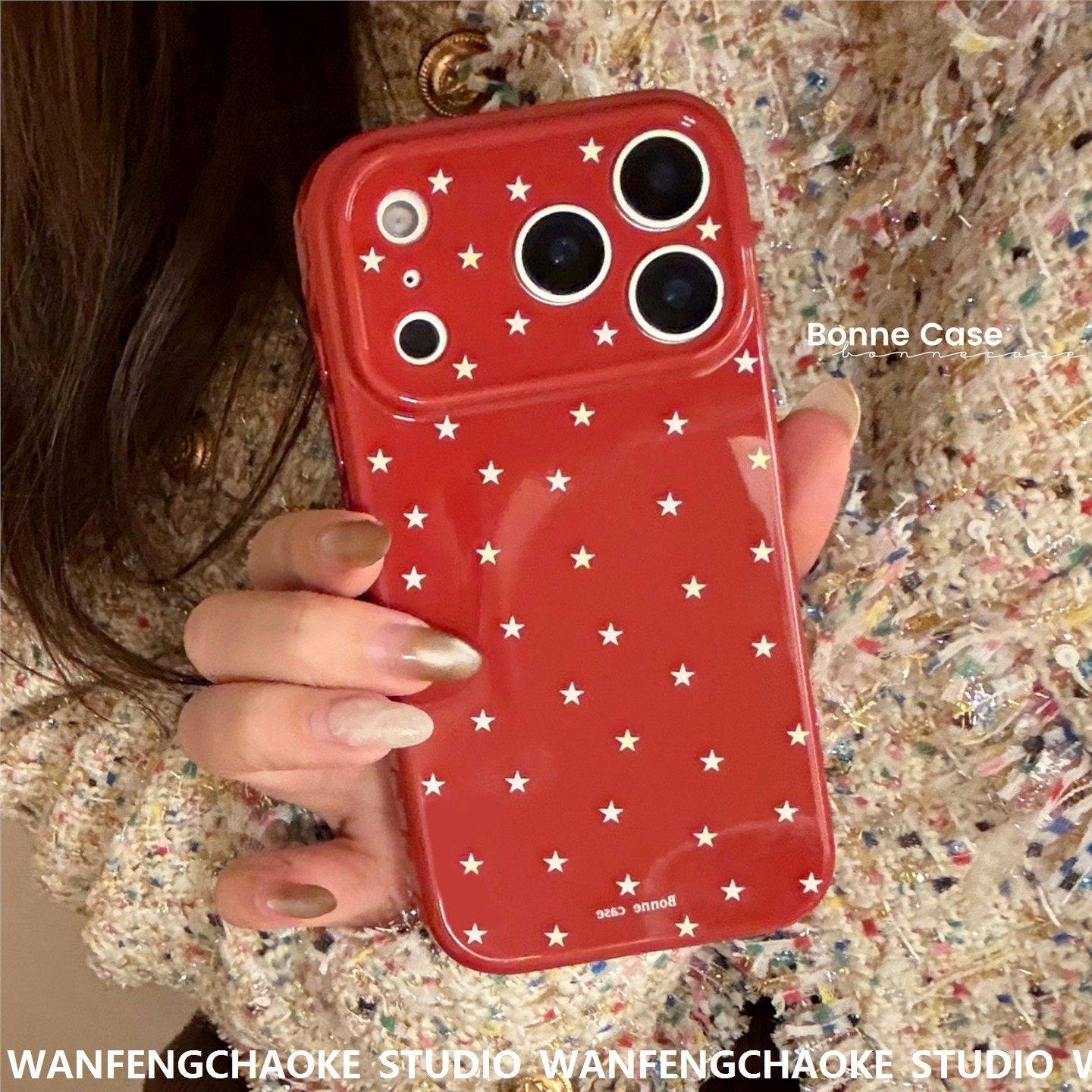 简约小星星苹果17手机包iphone16pro max适用15酒红色13个性ins风,运动包/户外包/配件,证件包,淘宝优惠券,粉丝福利购,淘宝优惠卷