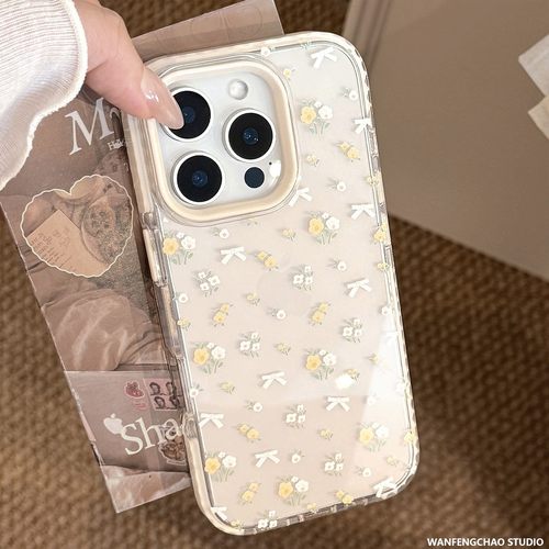 小清新黄色碎花17ProMax手机壳