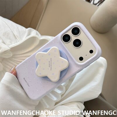 软菲林紫色星星支架适用iPhone18