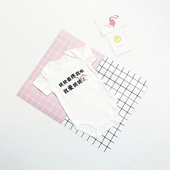 我爱姥姥姥爷婴儿连体衣包屁衣哈衣纯棉夏男女婴短袖