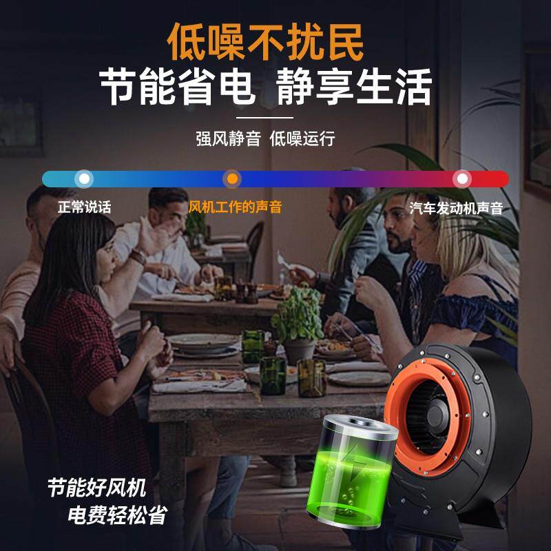 新款工业380v外转子离心风机蜗牛大功率厨房商用抽风机大吸力包邮