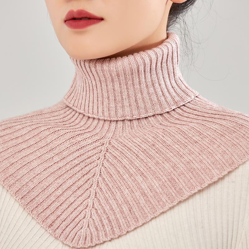 羊绒围脖护颈假领子高套针