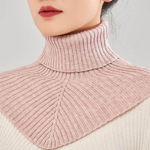 羊绒围脖护颈假领子高套针