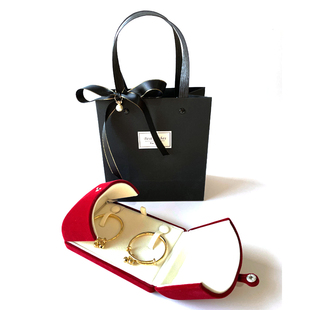 精致按扣宝宝满月百天手镯礼品盒 儿童金银一对手镯盒 双手镯盒子