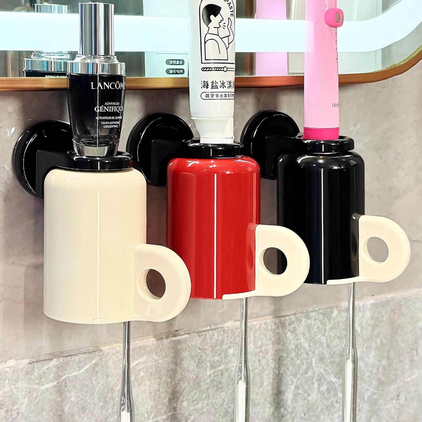 BSD吸盘磁吸壁挂牙刷置物架