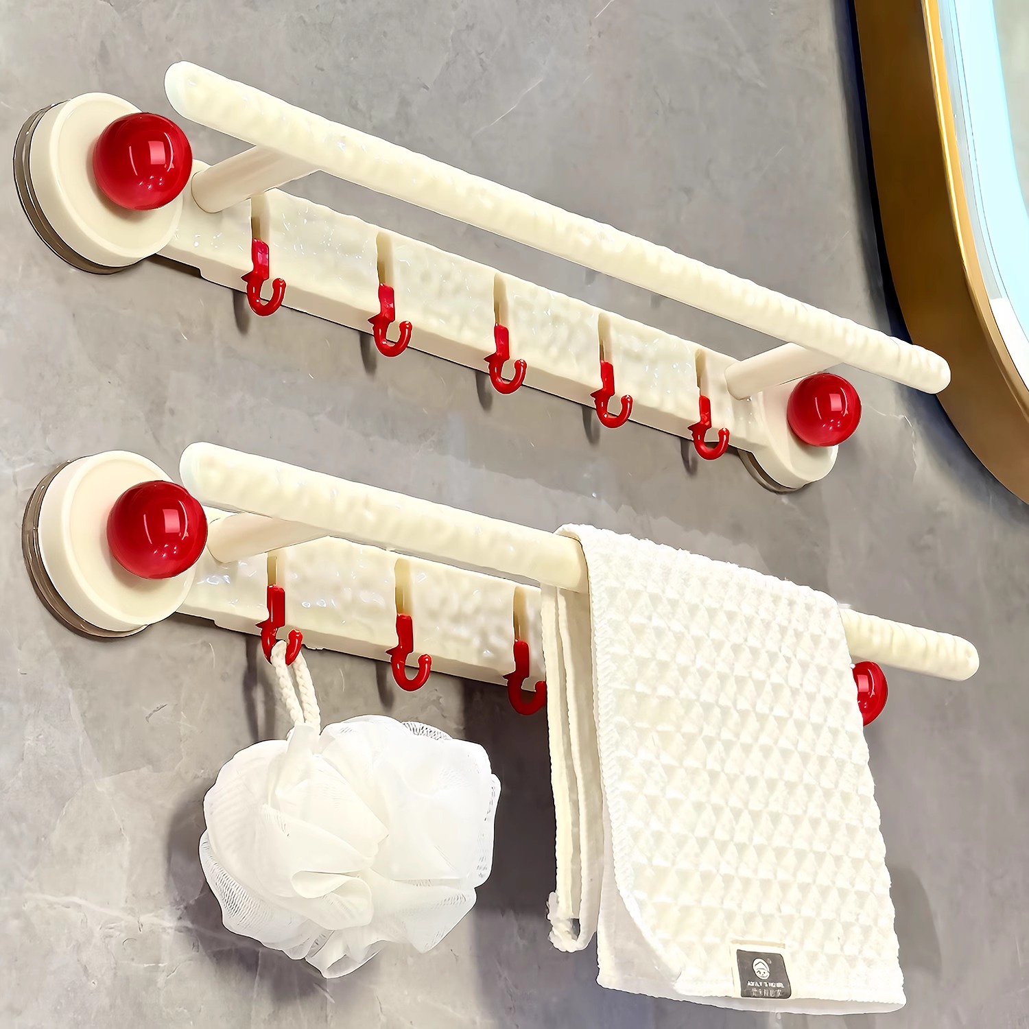 BSD吸盘毛巾架卫生间免打孔