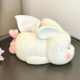 轻奢萌兔纸巾盒客厅高档餐巾纸盒子陶瓷卫生纸盒创意茶几摆件抽取
