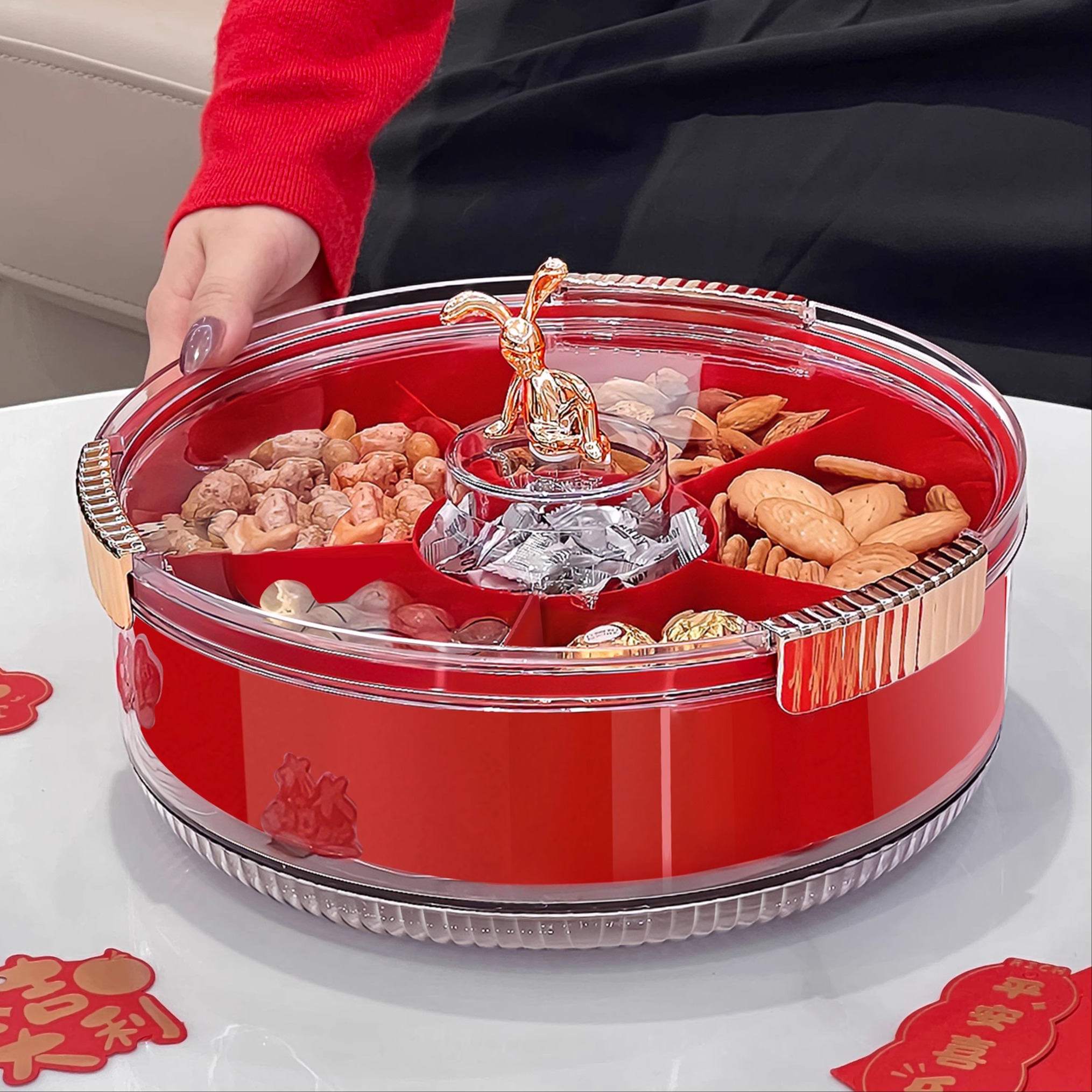 BSD过年干果盘收纳盒水果盘客厅