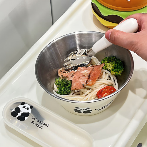 BSD不锈钢儿童碗宝宝辅食碗小勺
