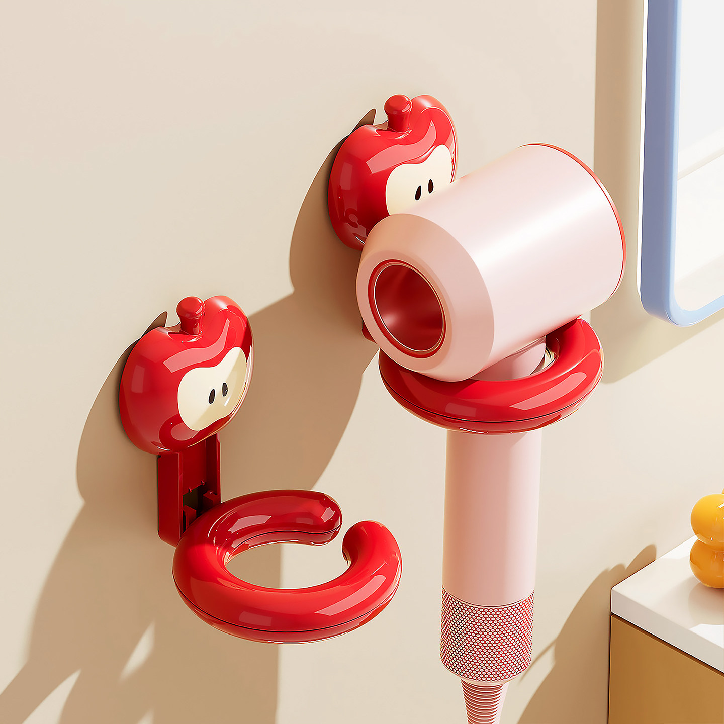 吸盘吹风机支架家用卫生间可爱风筒支架浴室壁挂式戴森电吹风挂架,家庭/个人清洁工具,吹风机置物架,淘宝优惠券,粉丝福利购,淘宝优惠卷