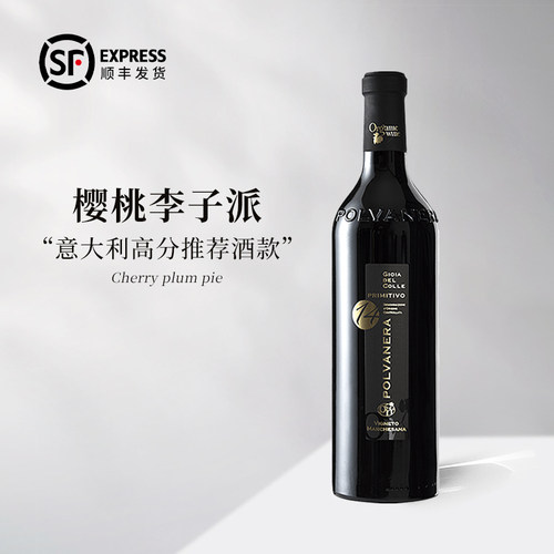 樱桃李子派 | 意大利进口14-娇娅红葡萄酒半干型高分推荐微醺红酒