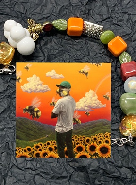 Yvette Studio原创设计Tyler说唱专辑封面手链嘻哈小众饰品