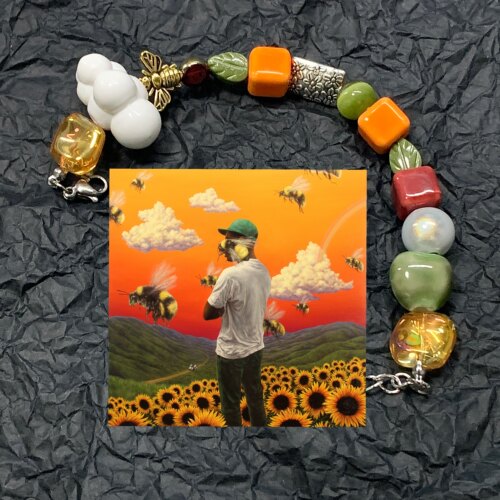 Yvette Studio原创设计Tyler说唱专辑封面手链嘻哈小众饰品