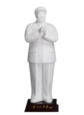 白瓷毛主席全身摆件工艺品