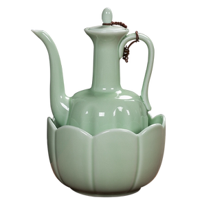 陶瓷温酒器烫酒壶家用黄酒加热酒器煮酒温酒壶温酒碗煮酒套装一斤