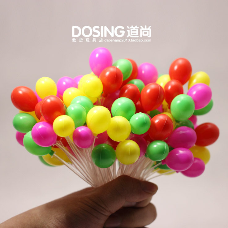 仿真微缩模型 迷你版小号 彩色气球 微景观场景摆件 蛋糕饰品插件