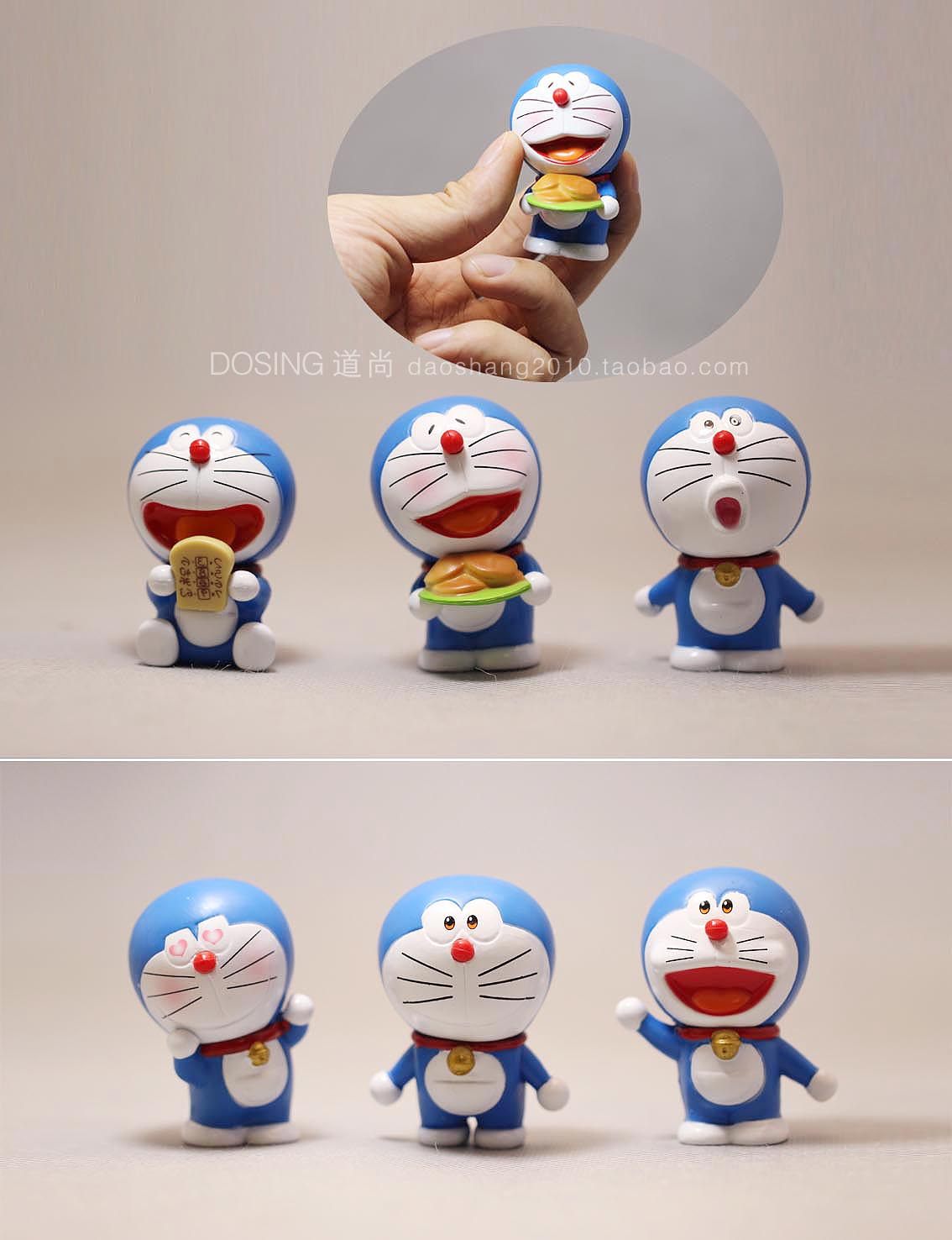 小号 拿铜锣烧 叮当猫 机器猫 玩具 塑料 公仔玩偶手办摆件模型