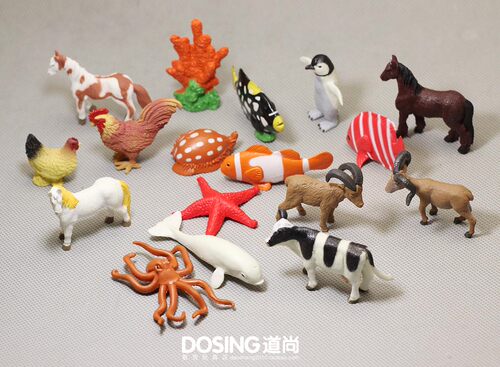 小白马八爪鱼企鹅仿真动物模型
