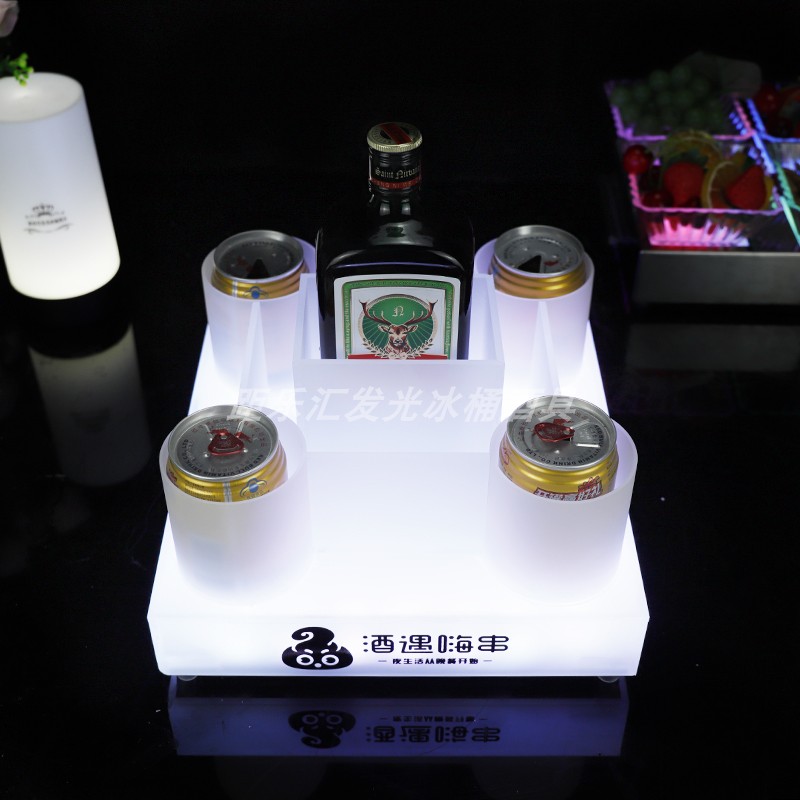 野格酒座鹿头洋酒发光底座酒吧用品ktv创意酒托酒架洋酒架 展示架