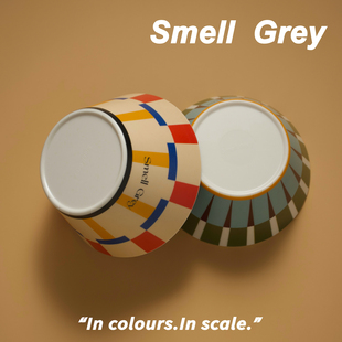 Smell Grey原创设计竹纤维碗环保防摔露营餐具ins沙拉麦片碗早餐