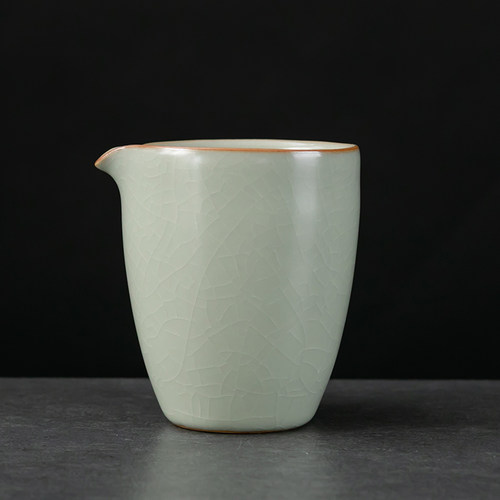 梅子青汝窑公道杯功夫茶具