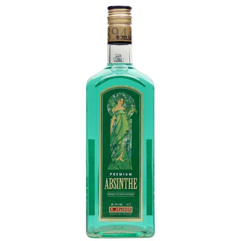 捷克苦艾酒 鲁道夫苦艾酒 absinthe 洋酒原装进口高度酒 700ml