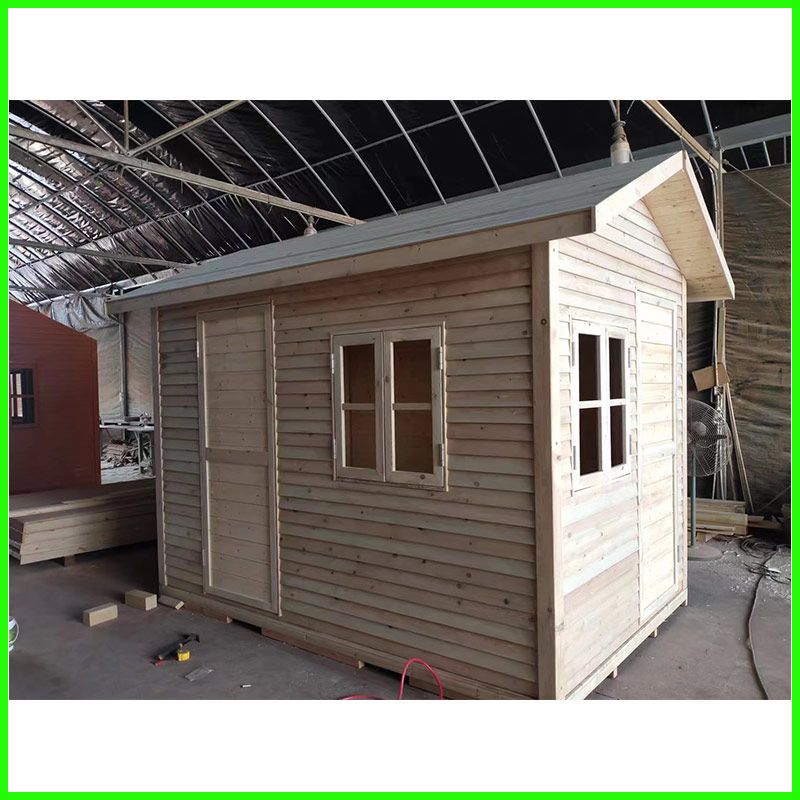 户外防腐木小木屋设备房室外移动售货亭景区摆摊房子实木别墅组装